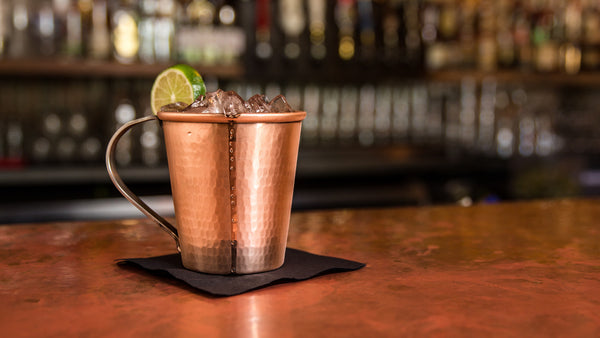 The Texas Tumbler by Copper Mules | Super Tough | Raw Copper Exterior Will Patina Creating Awesome Earth Tones | Stainless Steel Interior | You Will